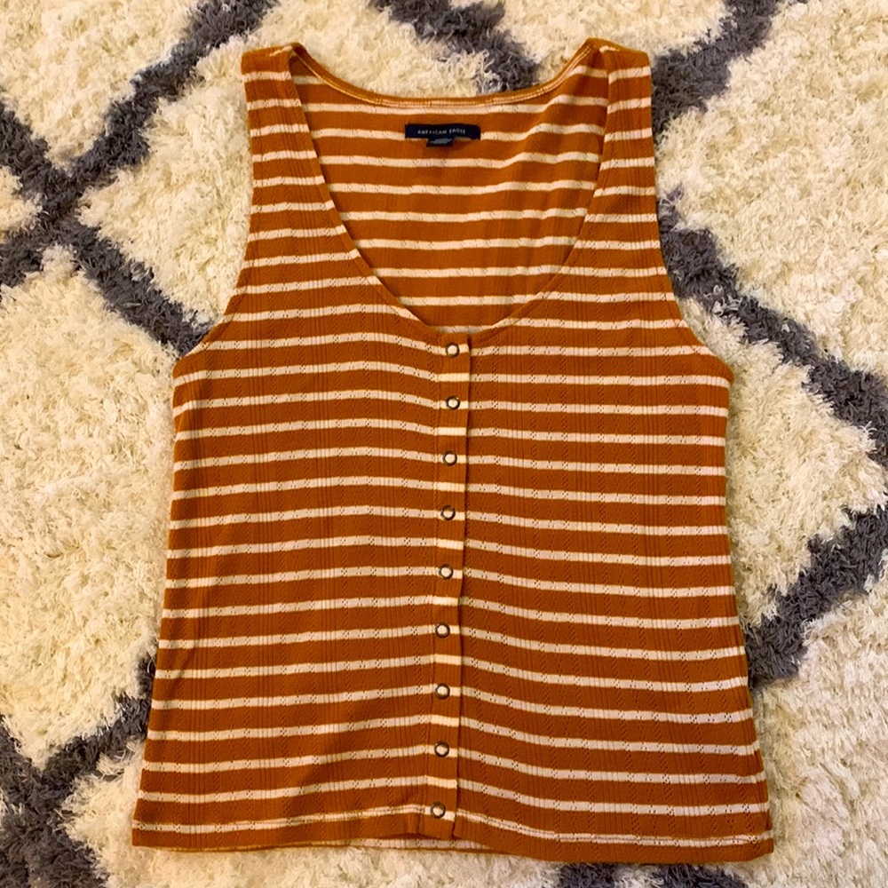 American Eagle Striped Tank Top